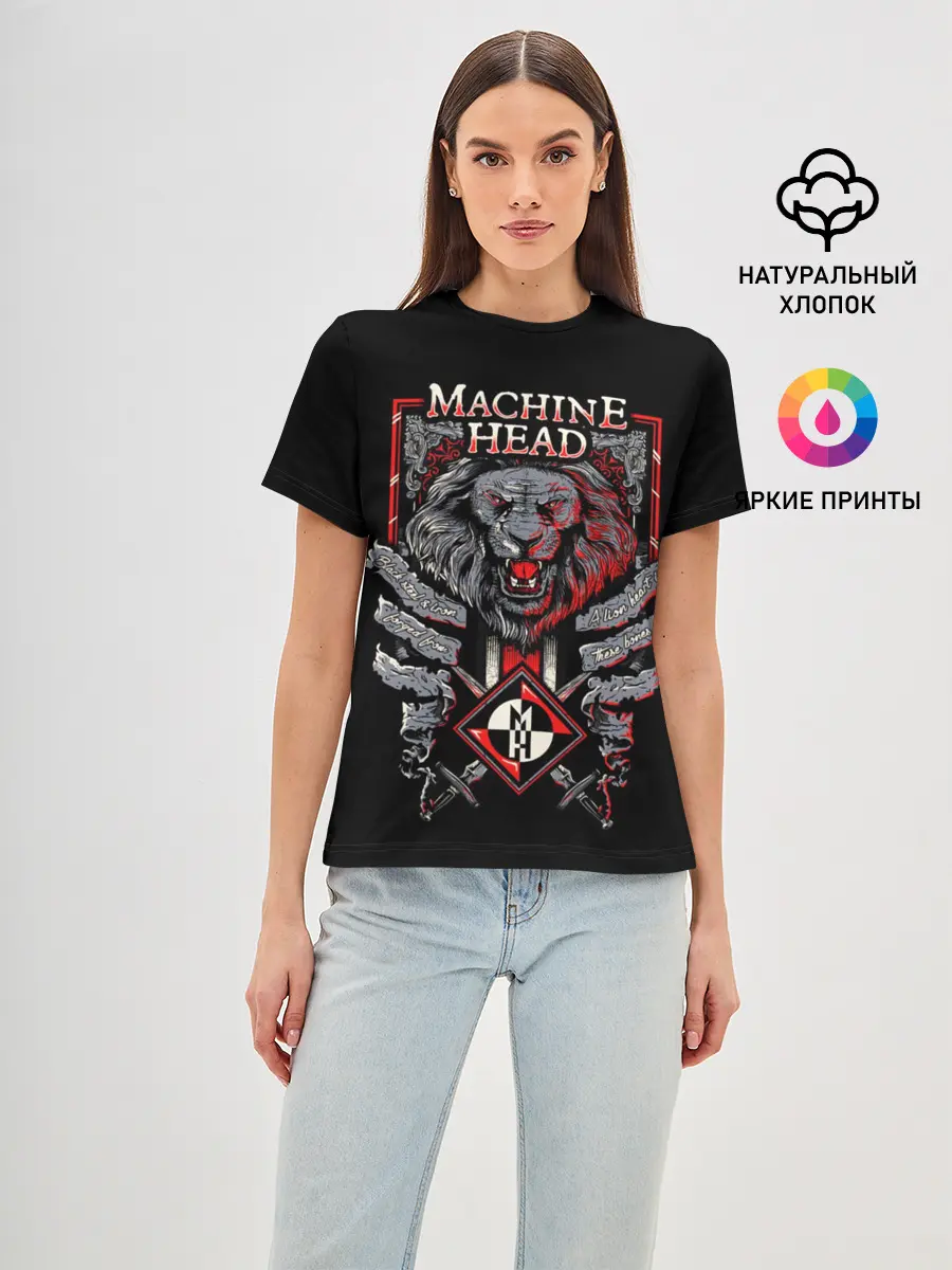 Женская базовая футболка / Machine Head - Lion Heart