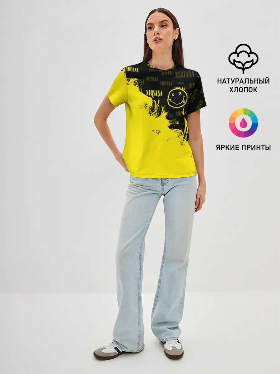 Женская базовая футболка / NIRVANA