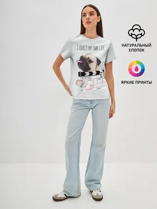 Женская базовая футболка / I direct my own life