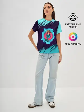Женская базовая футболка / Русалка на отдыхе | Mermaid