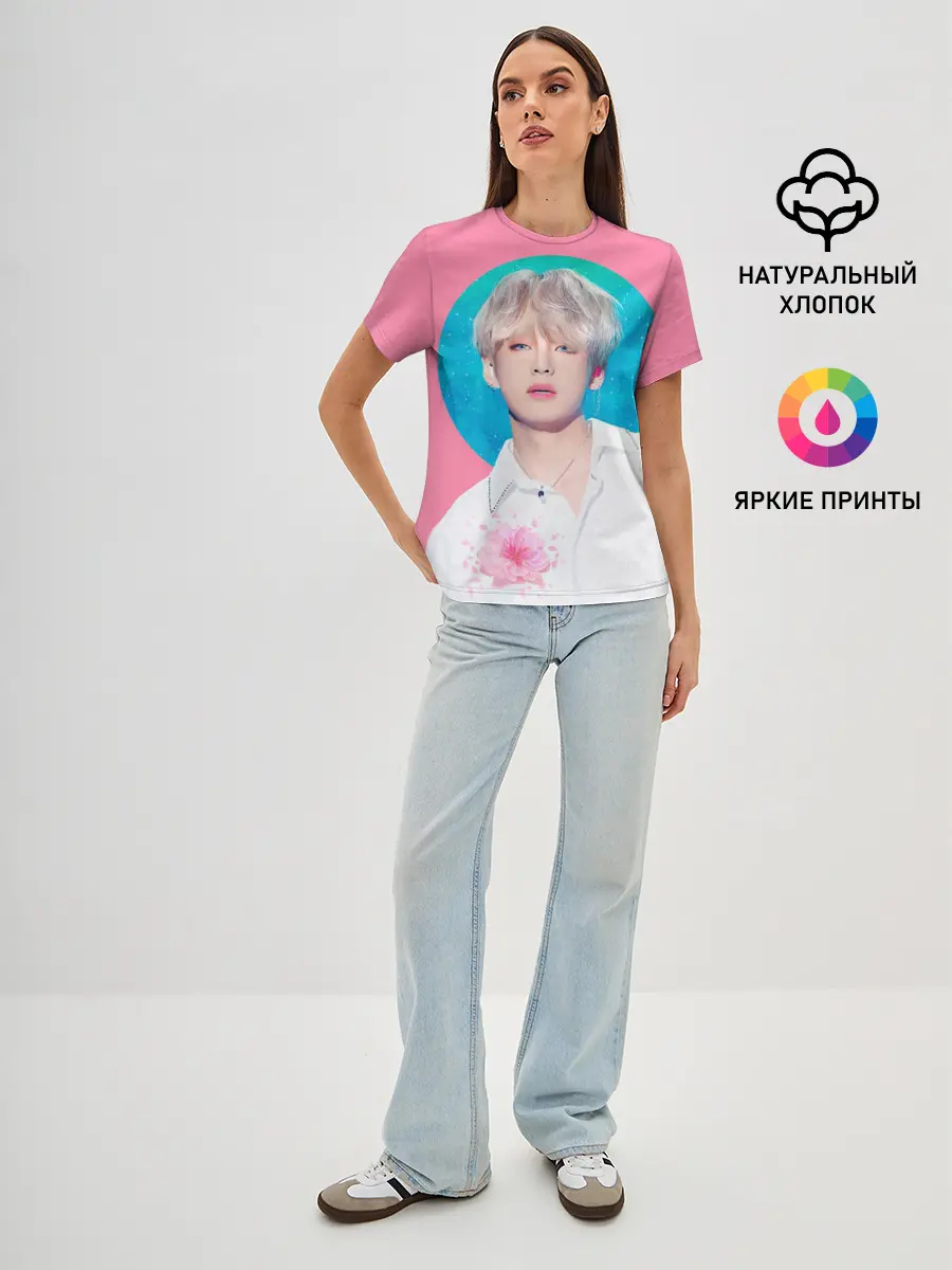 Женская базовая футболка / V