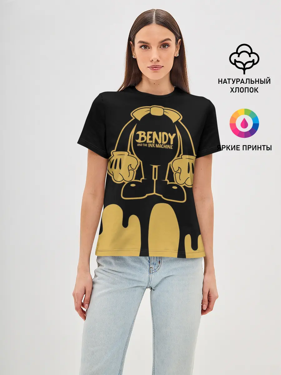 Женская базовая футболка / Bendy And The Ink Machine