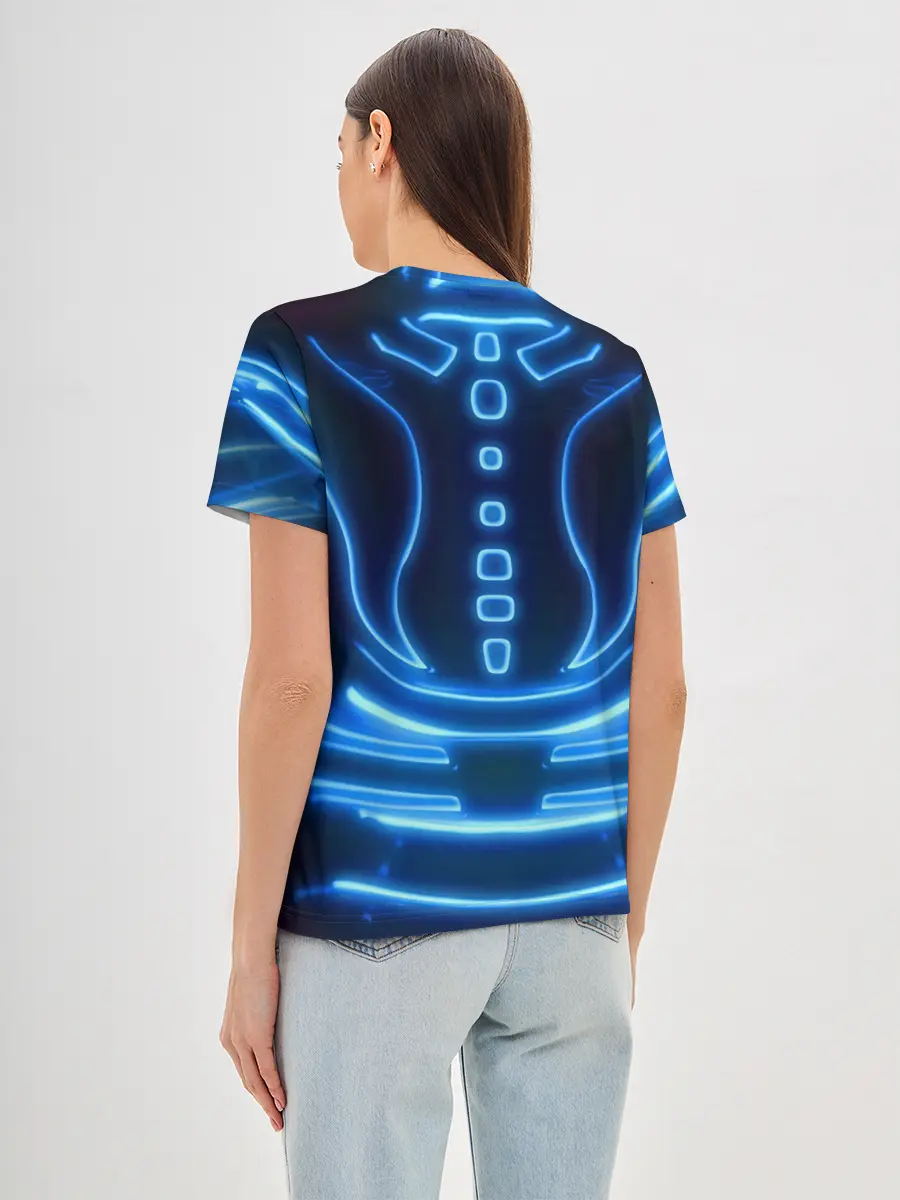 Женская базовая футболка / Неоновая броня | Neon Armor