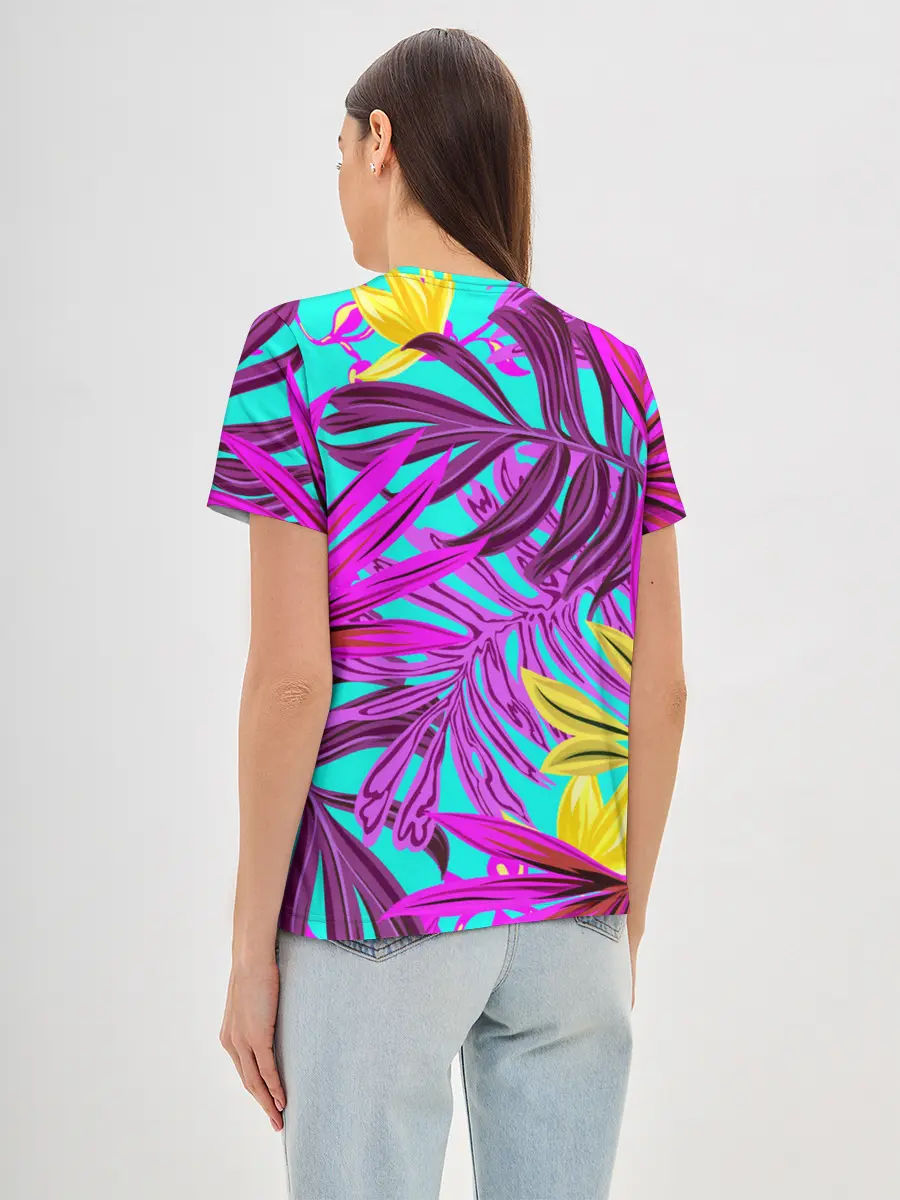 Женская базовая футболка / ТРОПИЧЕСКИЙ