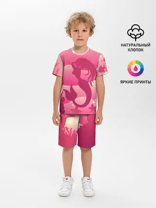 Детская пижама с шортами / Русалка