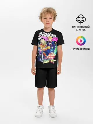 Детская пижама с шортами / Кира джоджо на черном