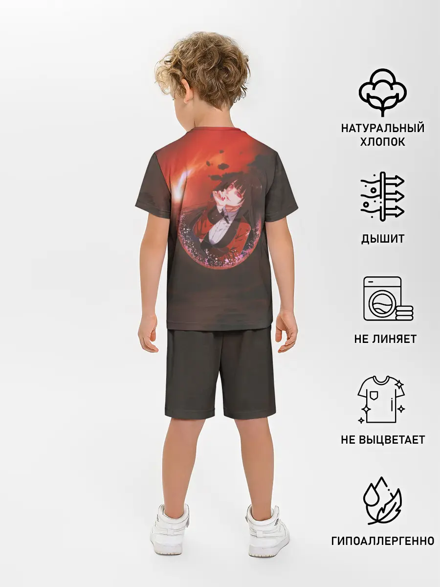 Детская пижама с шортами / Kakegurui Yumeko Jabami art