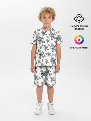 Детская пижама с шортами / FREE HUGS