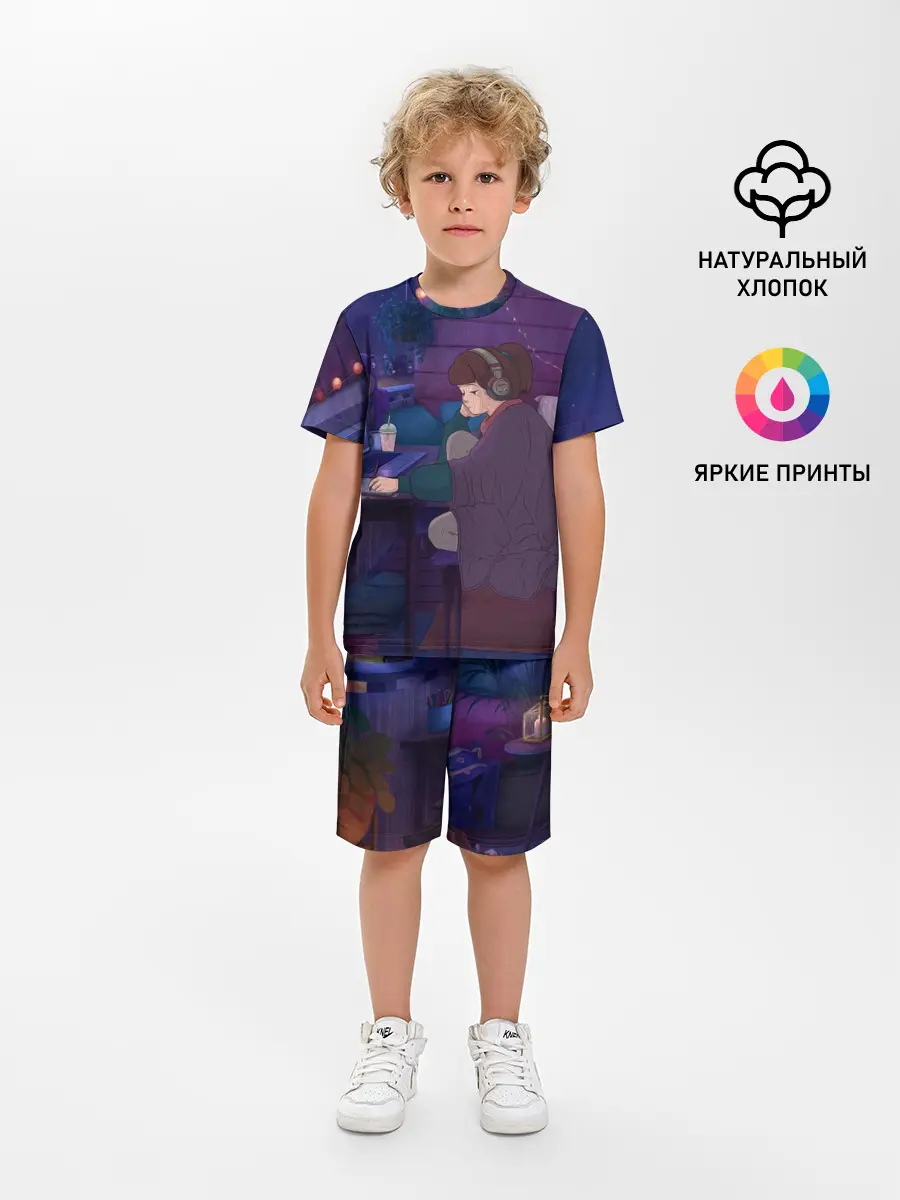 Детская пижама с шортами / ЛЕТО