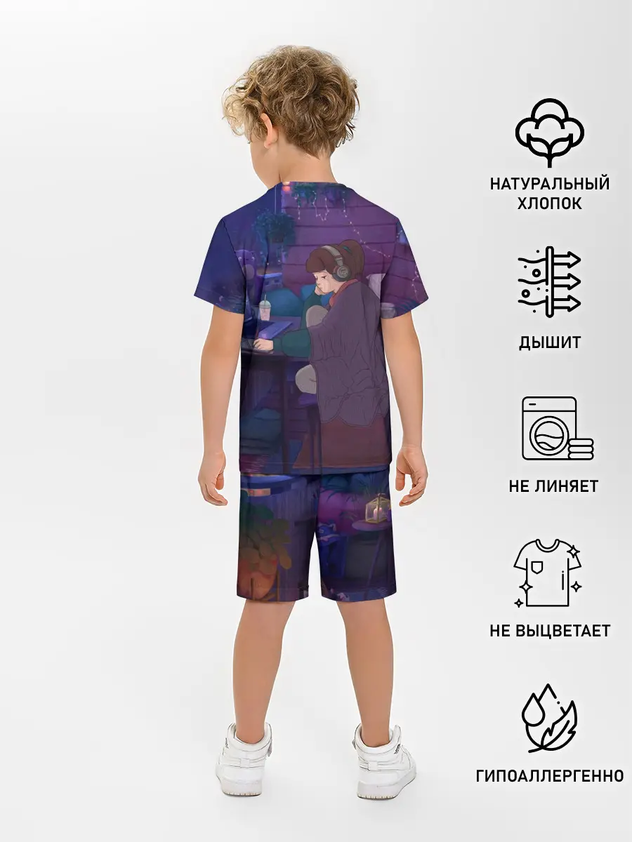 Детская пижама с шортами / ЛЕТО