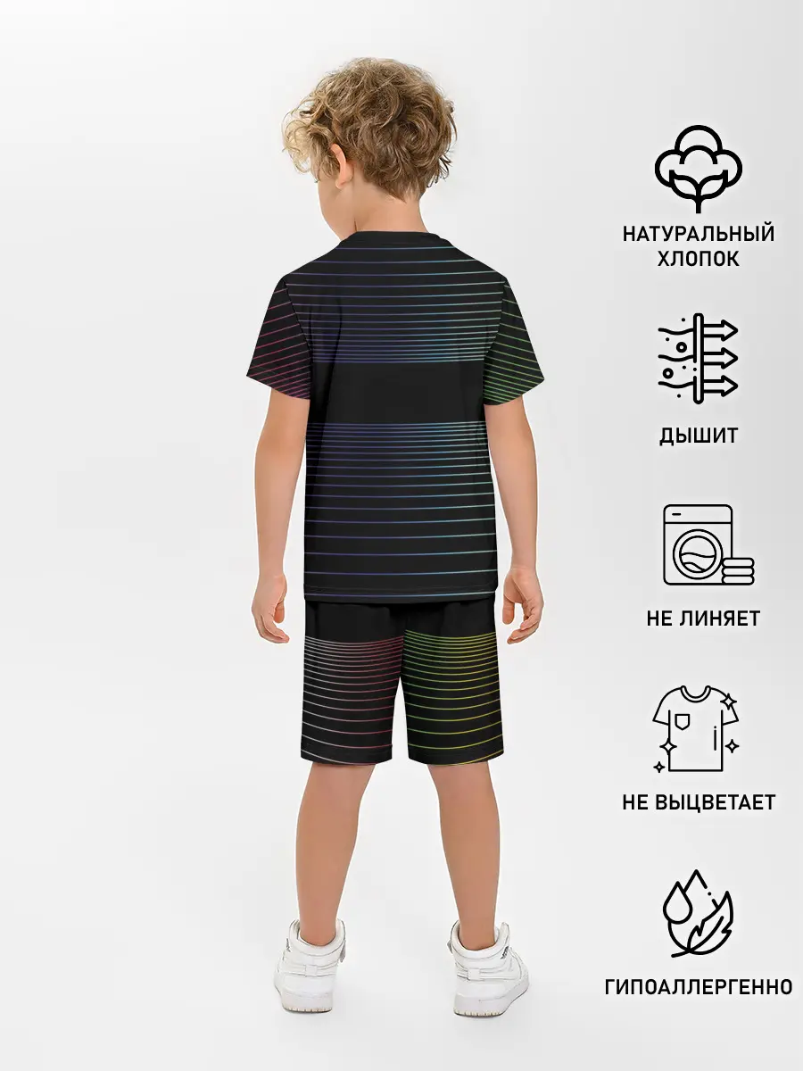 Детская пижама с шортами / Полоски