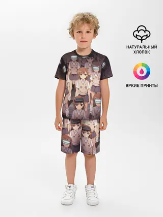 Детская пижама с шортами / Railgun
