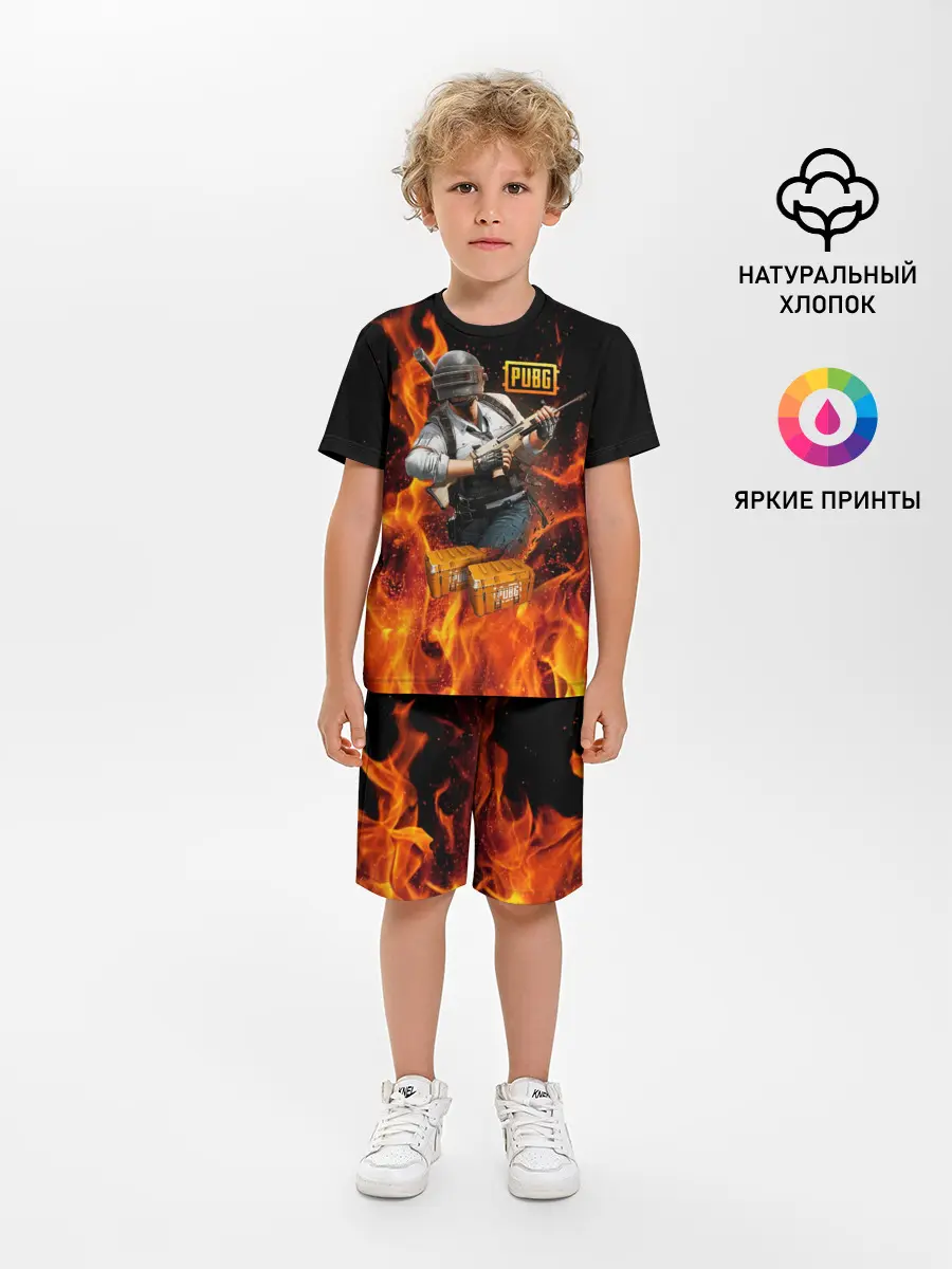 Детская пижама с шортами / PUBG