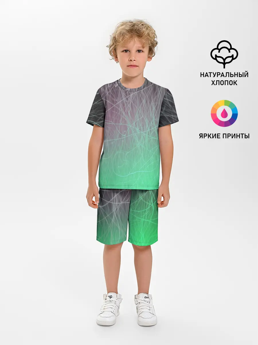 Детская пижама с шортами / Текстура