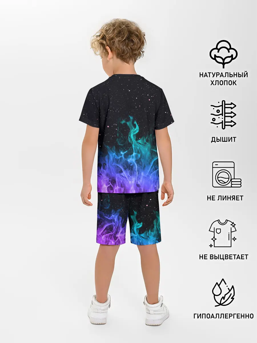 Детская пижама с шортами / Перламутровый огонь