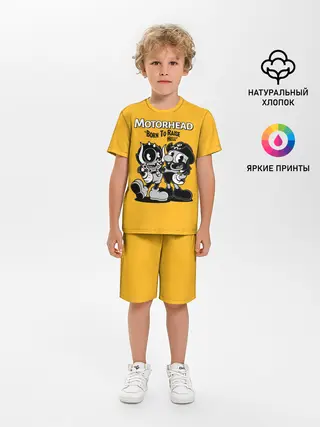 Детская пижама с шортами / Motorhead x Cuphead