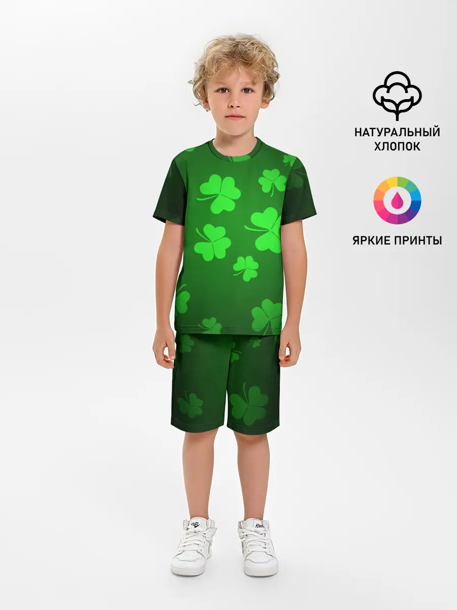 Детская пижама с шортами / Клевер
