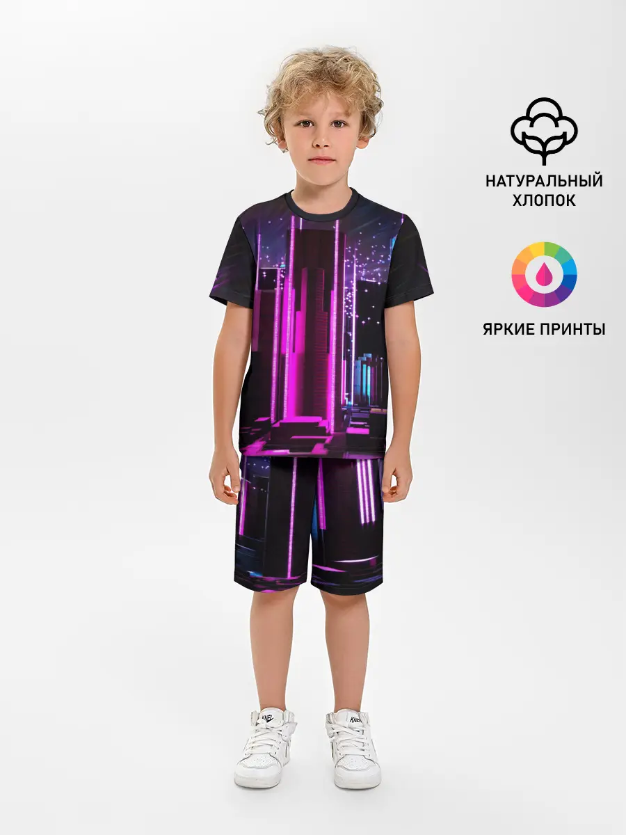 Детская пижама с шортами / PINK CITY