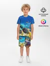 Детская пижама с шортами / Морской мир