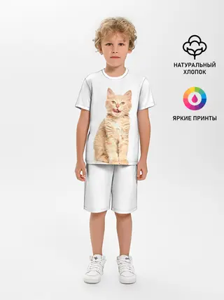 Детская пижама с шортами / Кошечка