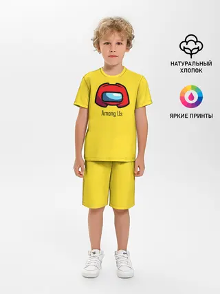 Детская пижама с шортами / Among Us|LoGo
