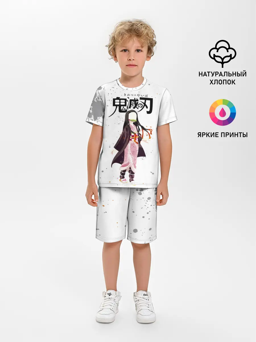 Детская пижама с шортами / Nezuko Kamado Kimetsu no Yaiba