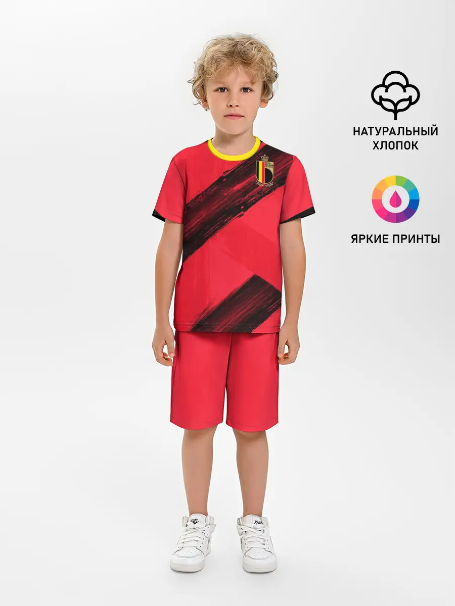 Детская пижама с шортами / Belgium home EURO 2020