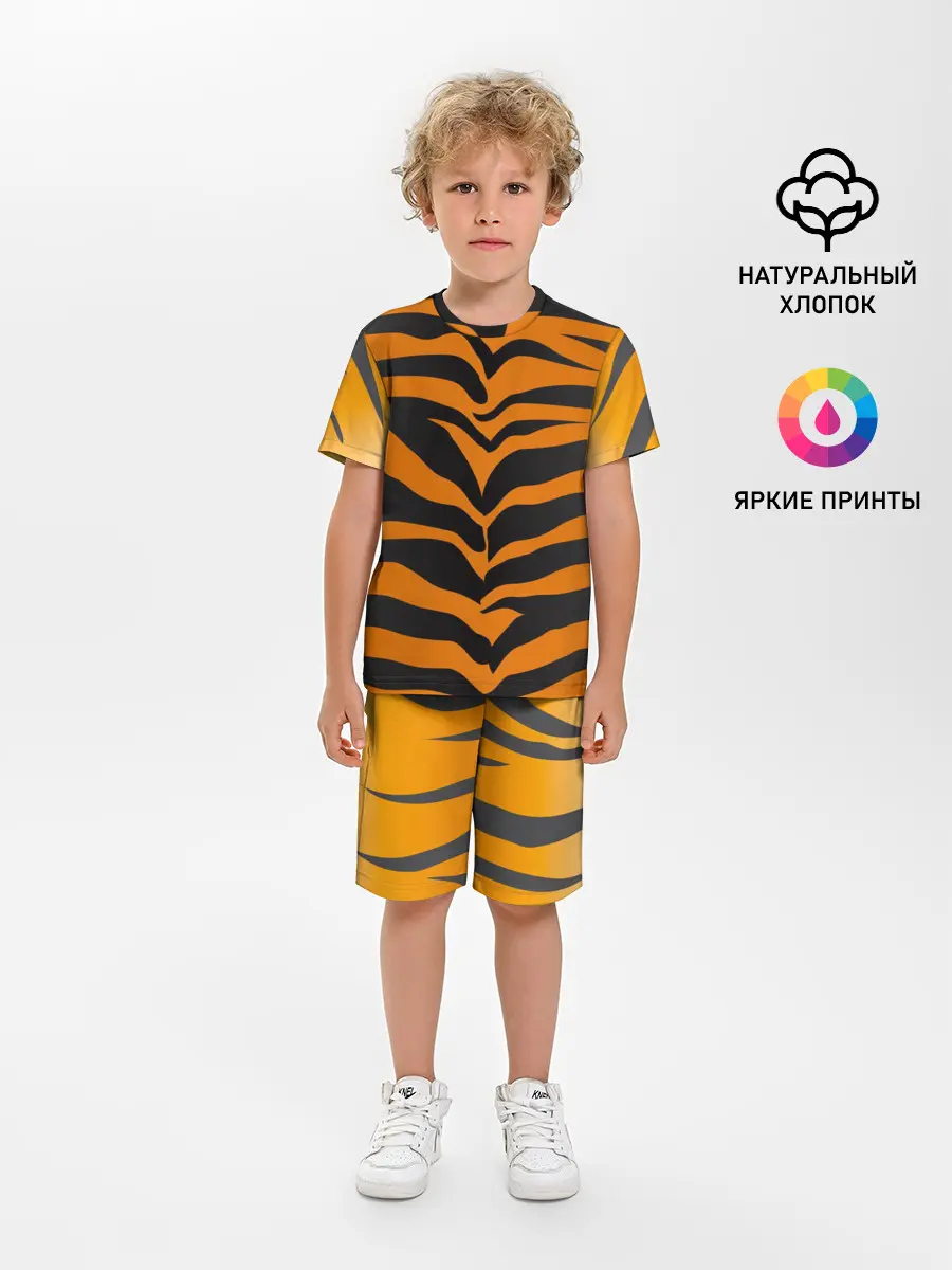 Детская пижама с шортами / Тигр