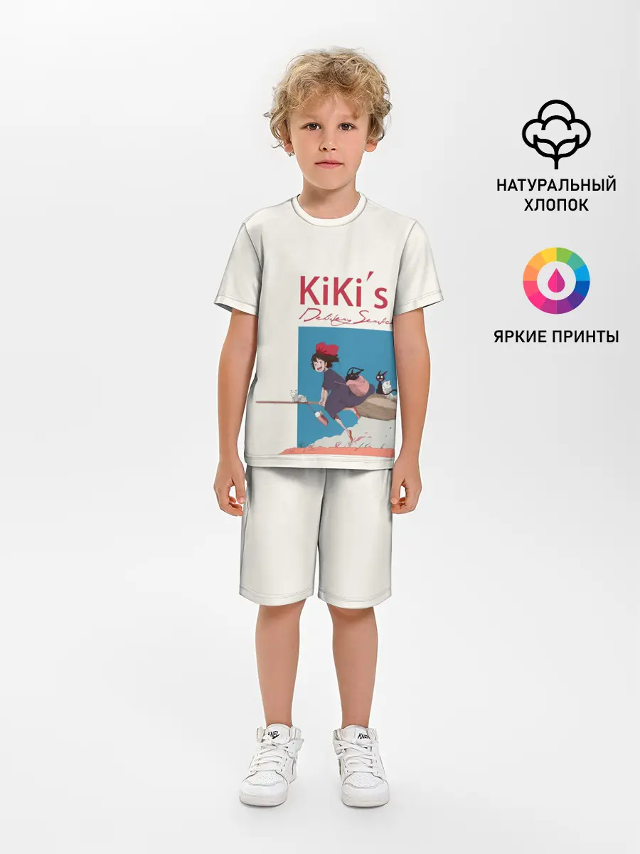 Детская пижама с шортами / Kiki’s Delivery Service на метле