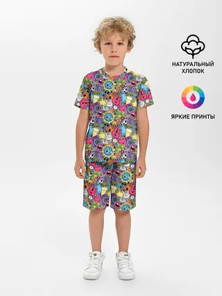 Детская пижама с шортами / Музыкант