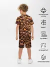 Детская пижама с шортами / Кофе 3D