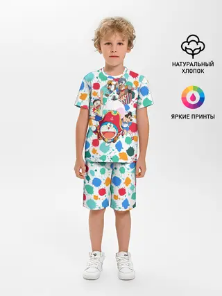 Детская пижама с шортами / Дораэмон и компания