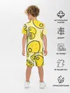 Детская пижама с шортами / Лимончики