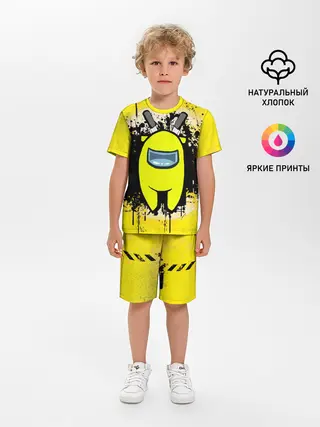 Детская пижама с шортами / Among Us