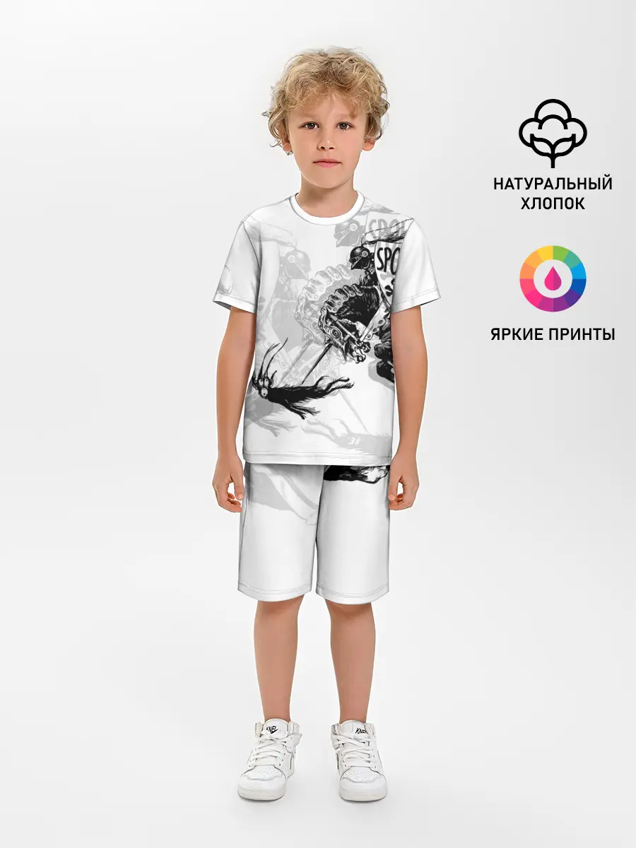 Детская пижама с шортами / Всадник и чёрт