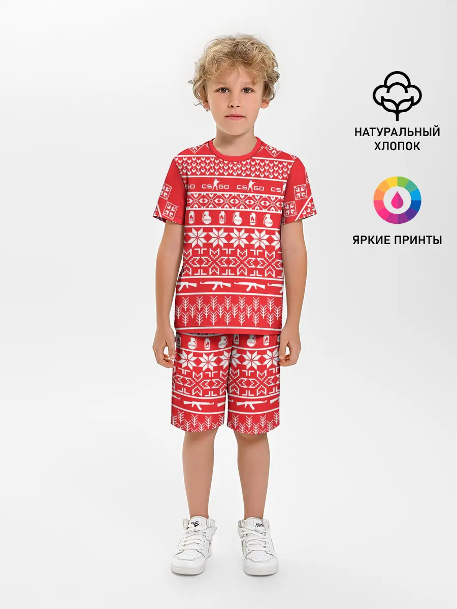 Детская пижама с шортами / Новый год #9