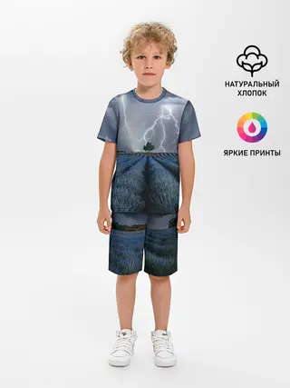 Детская пижама с шортами / Молнии