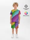 Детская пижама с шортами / Яркая мозаика