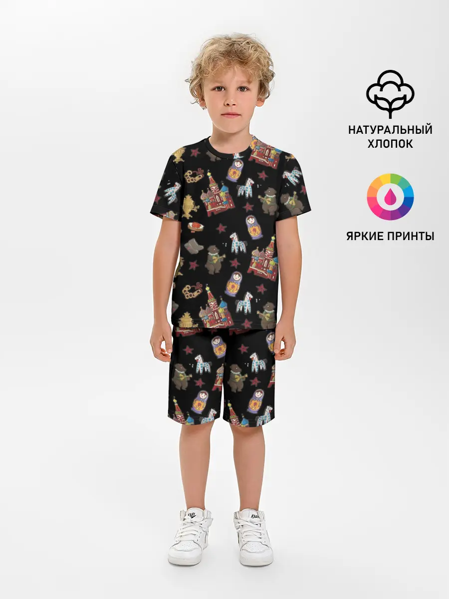 Детская пижама с шортами / Москва символика