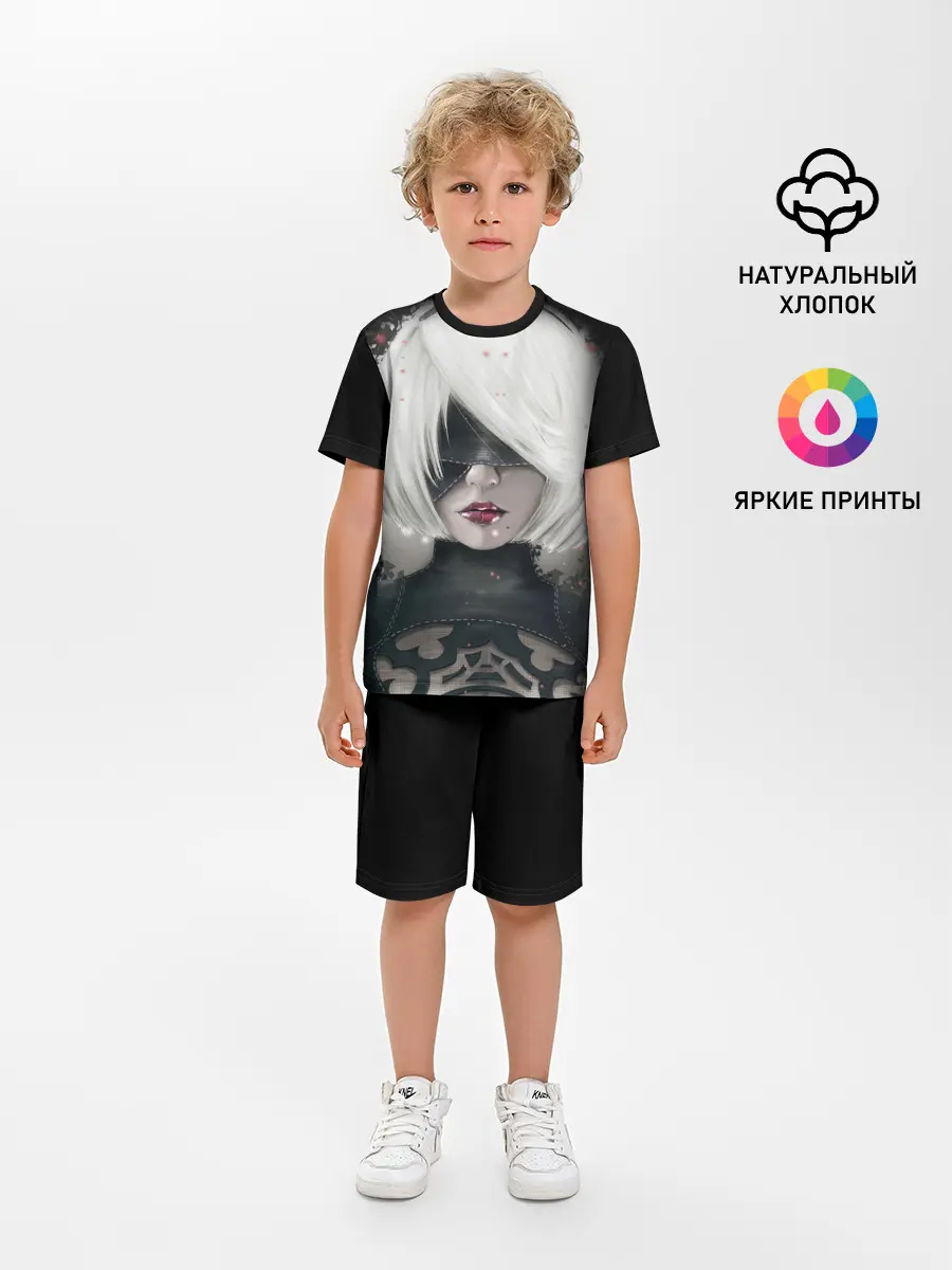 Детская пижама с шортами / YoRHa | Nier