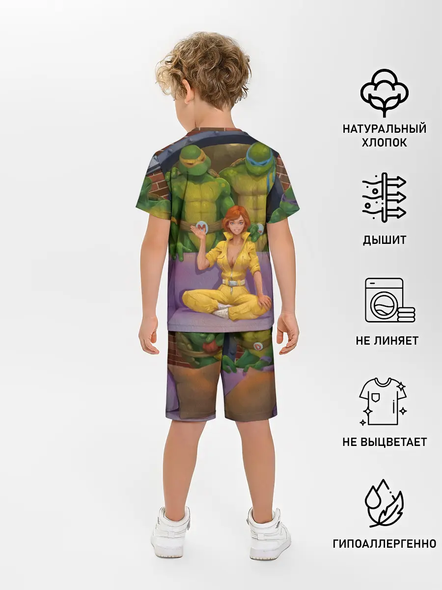 Детская пижама с шортами / ЧЕРЕПАШКИХАБ