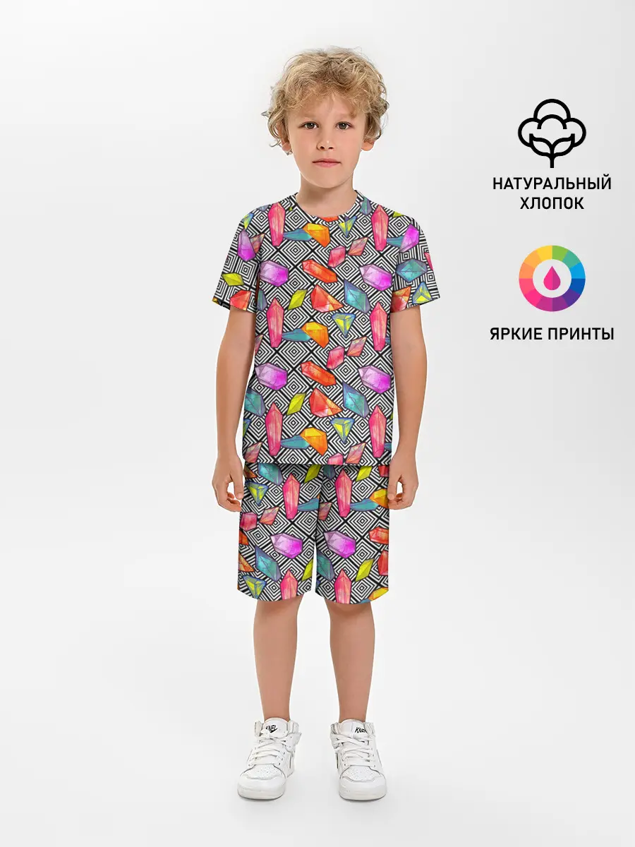 Детская пижама с шортами / Кристаллы