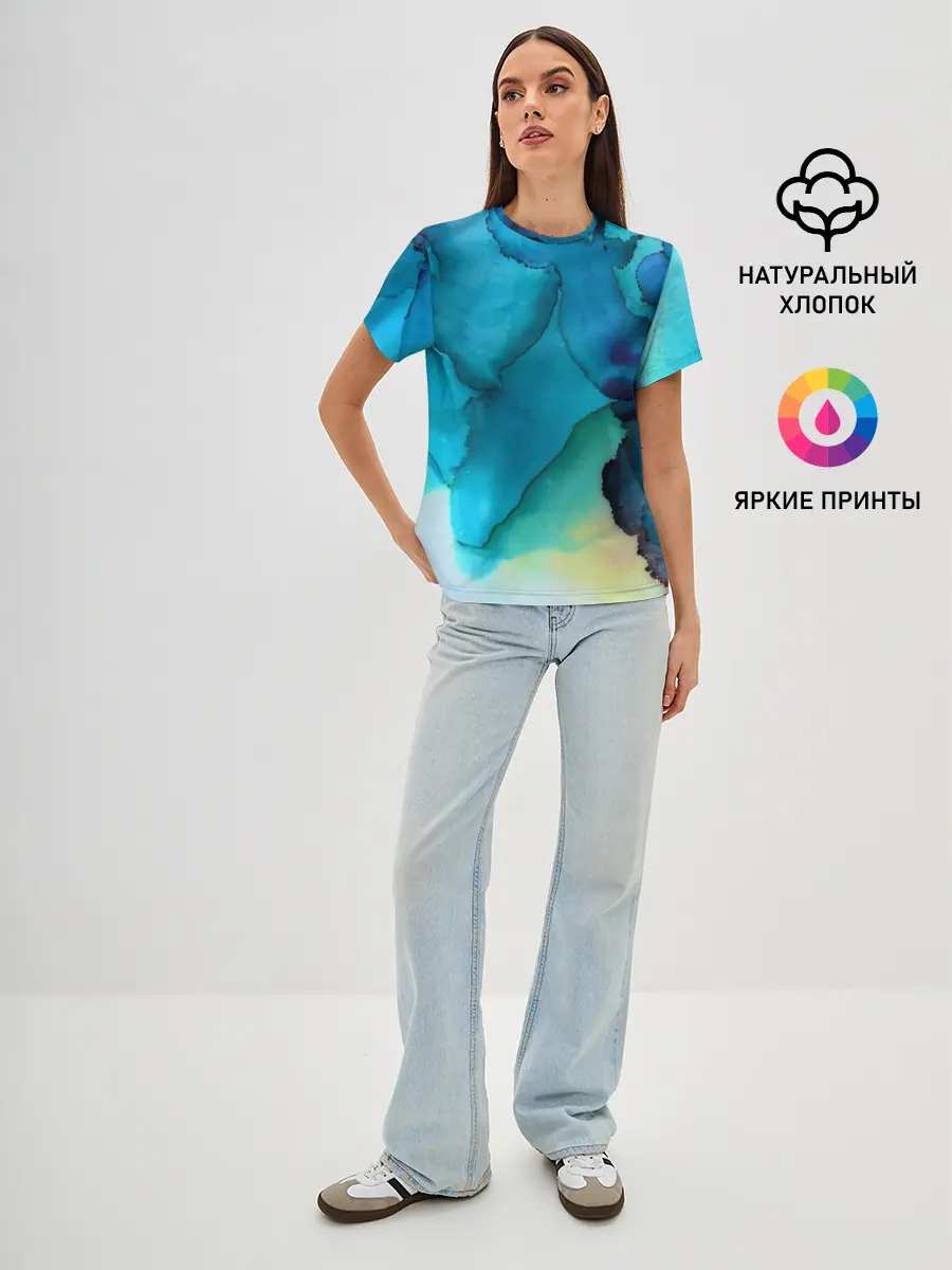 Женская базовая футболка / Акриловый