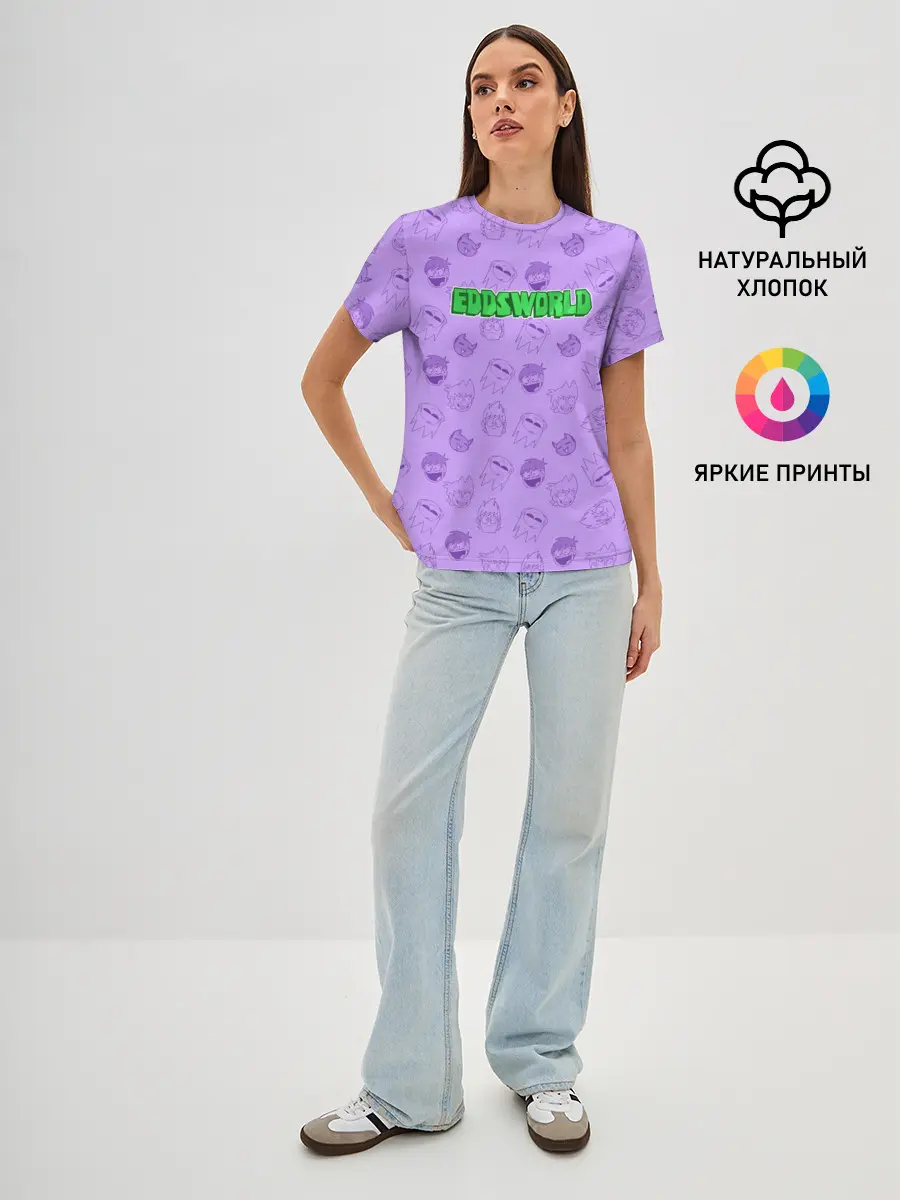 Женская базовая футболка / Pattern EDDSWORLD