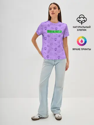 Женская базовая футболка / Pattern EDDSWORLD