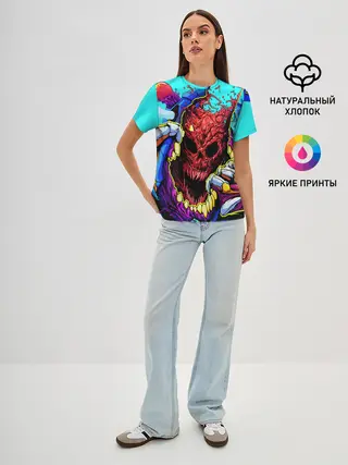 Женская базовая футболка / HYPER BEAST