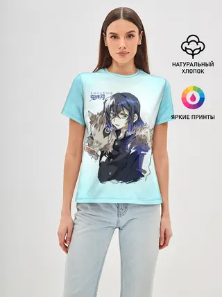 Женская базовая футболка / Иноске Хашибира Kimetsu no Yaiba