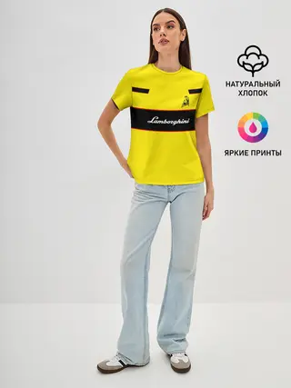 Женская базовая футболка / Lamborghini