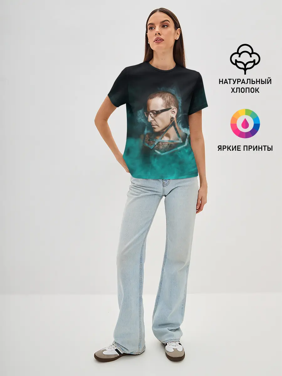 Женская базовая футболка / CHESTER | LINKIN PARK | ЛИНКИН ПАРК