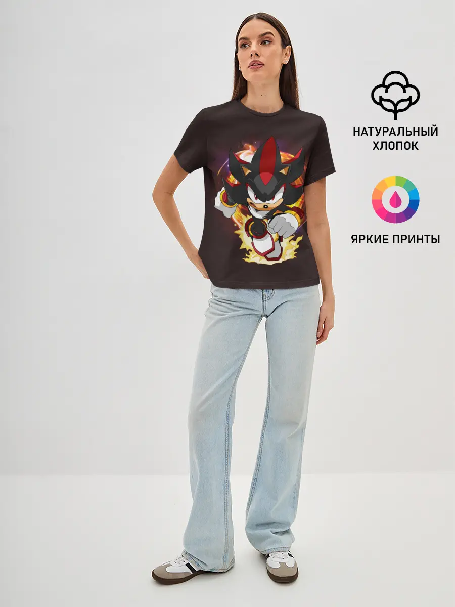 Женская базовая футболка / Sonic. Шедоу